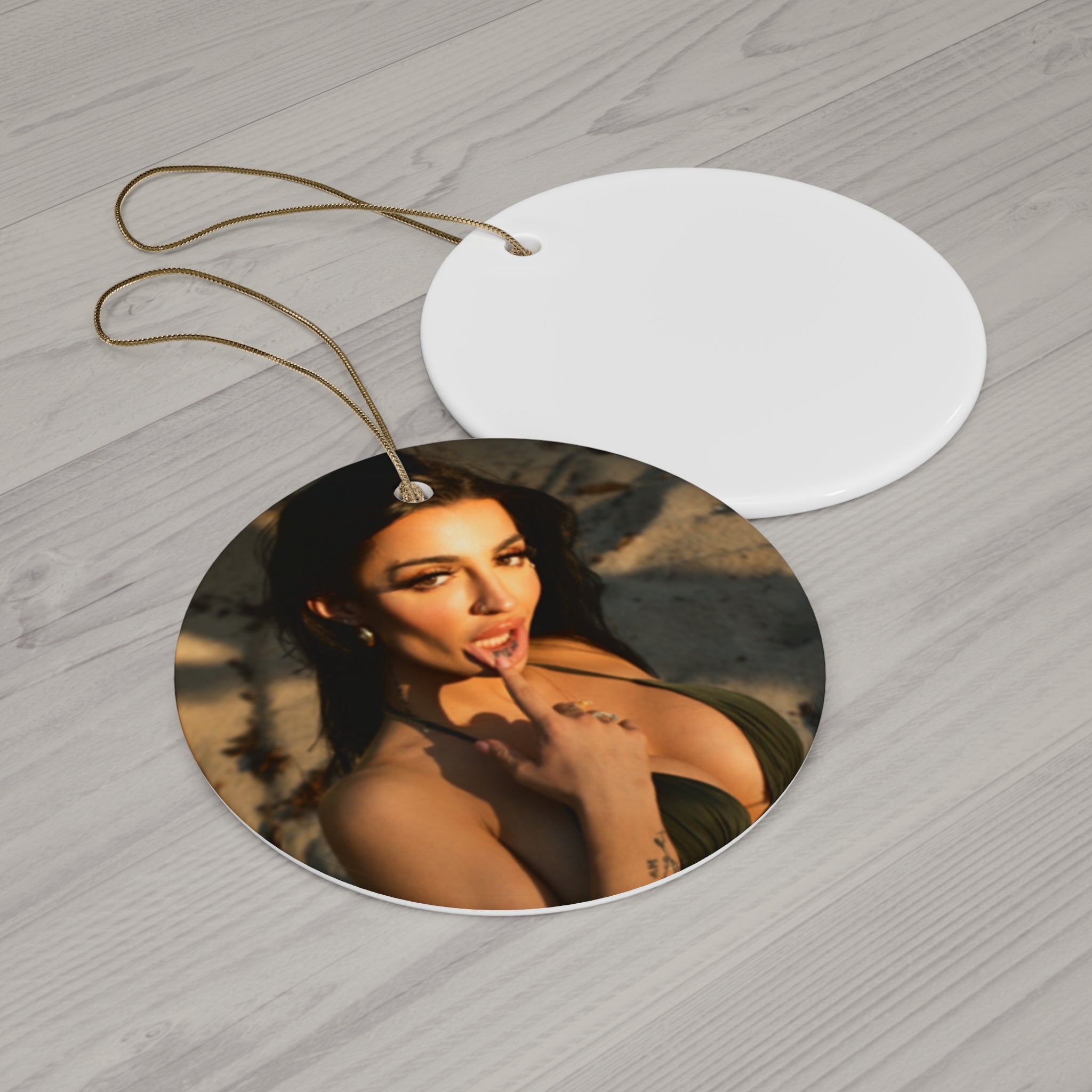 Ceramic Ornament — Lexii Luxe Photo Edition (4 Shapes)