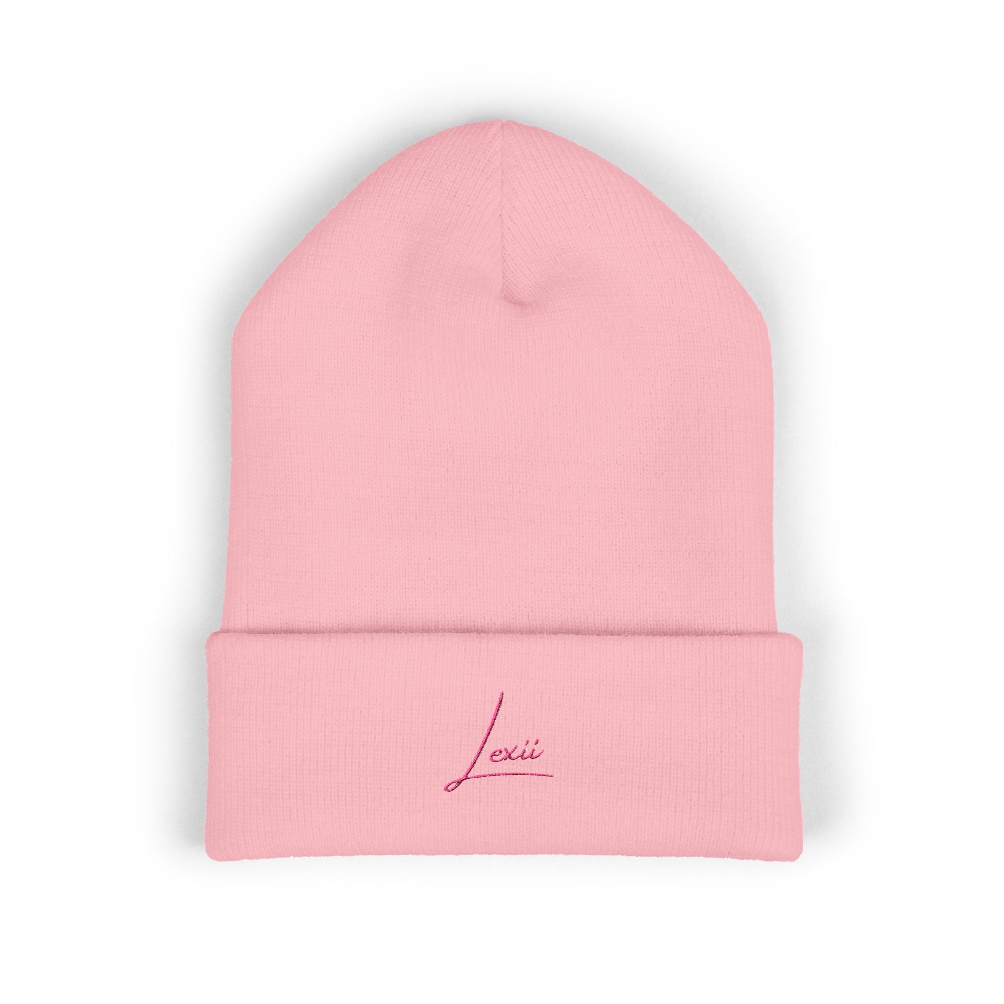 Embroidered Lexii Cuffed Beanie