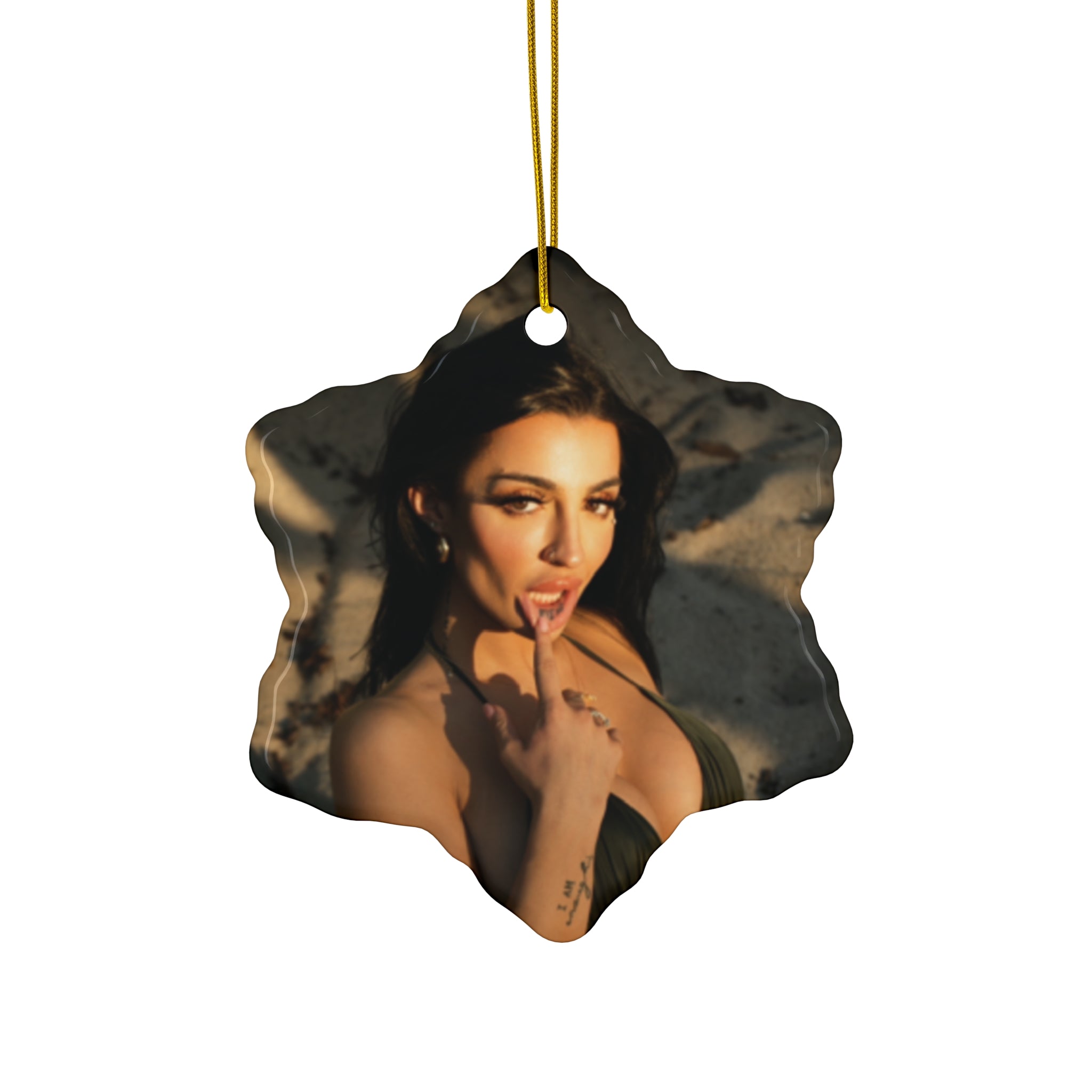 Ceramic Ornament — Lexii Luxe Photo Edition (4 Shapes)