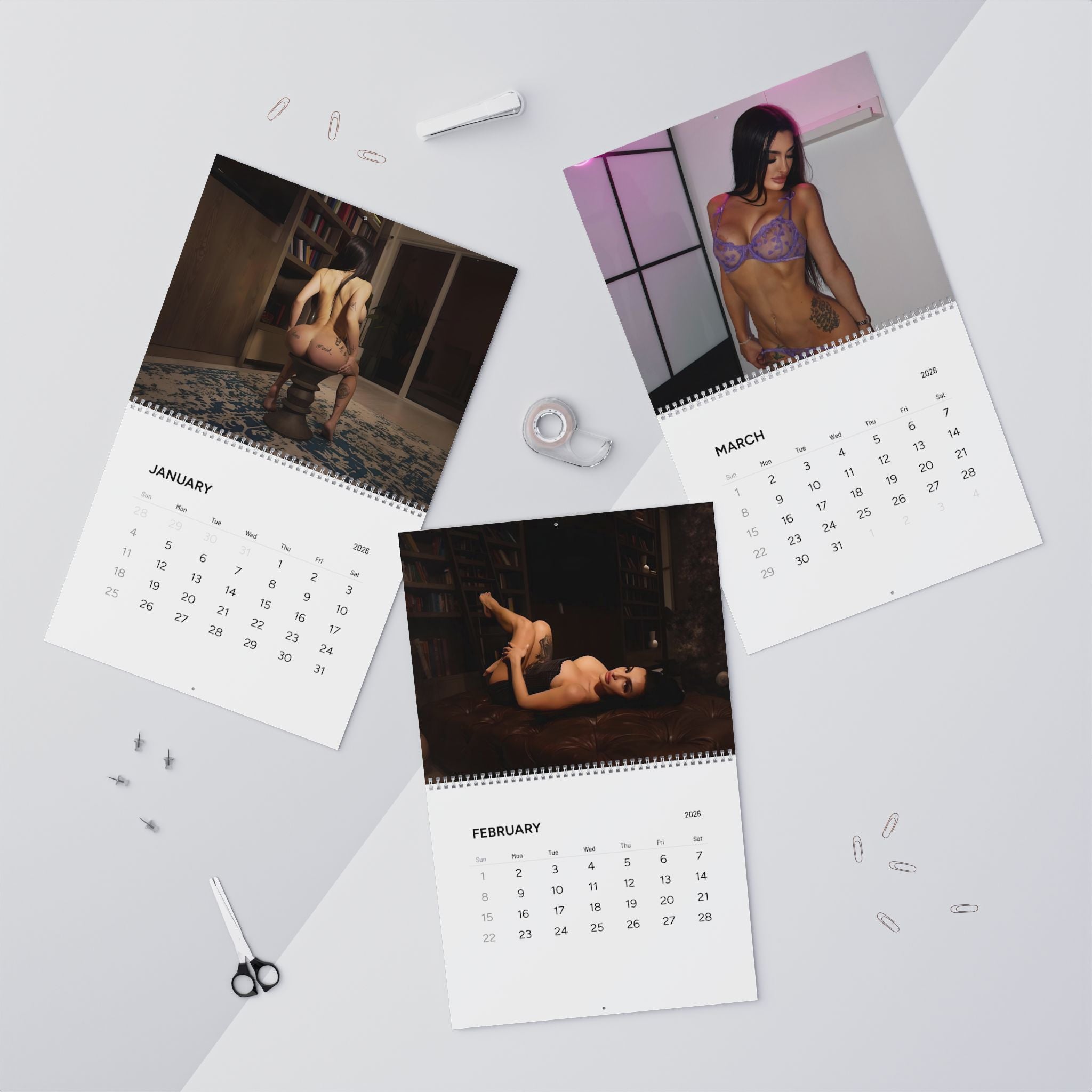 Lexii 2026 Wall Calendar
