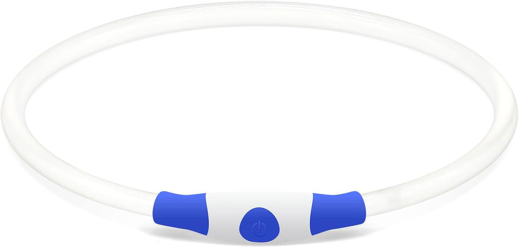 LED Collar, USB Rechargeable, Glowing Pet Collar for Night Safety, Fashion for Small Medium Large Dogs (Royal Blue)