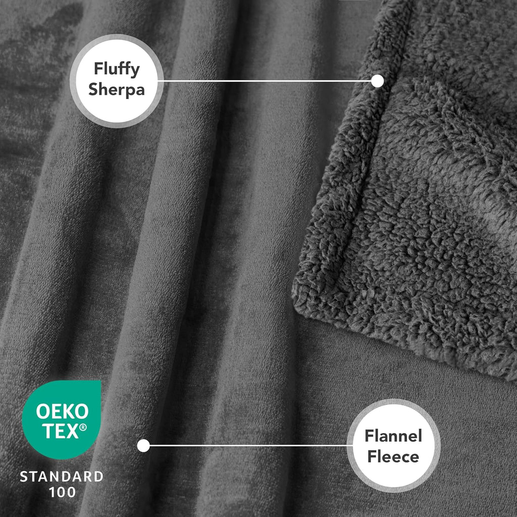 Puppy Dog Blanket | Pet Blanket Small Dog Indoor Cat Kitten | Fleece Sherpa Throw Doggy Blanket Crate Couch Sofa Bed | Soft Plush Fuzzy Fluffy Lightweight Warm Cover, 29X40