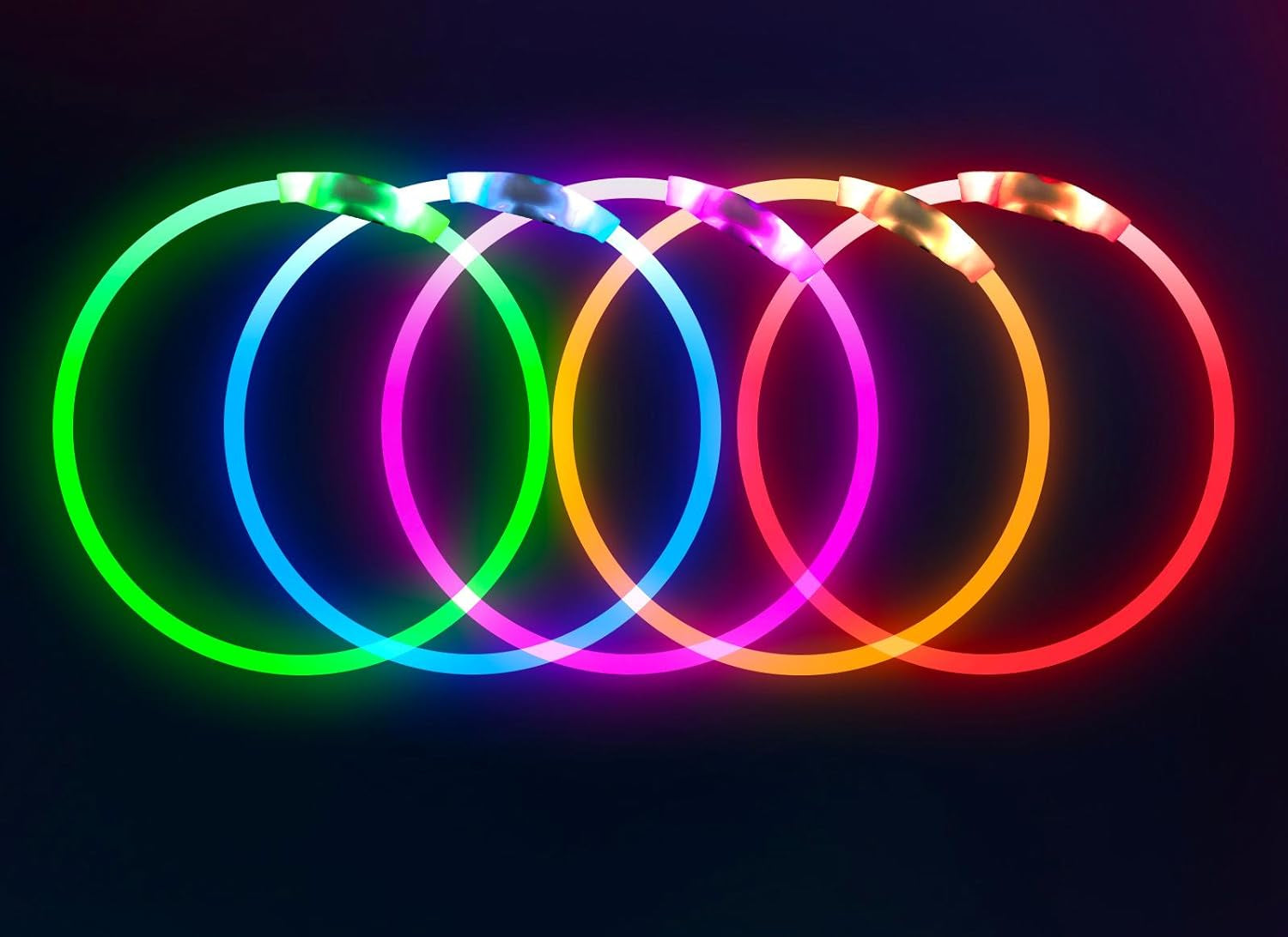 LED Collar, USB Rechargeable, Glowing Pet Collar for Night Safety, Fashion for Small Medium Large Dogs (Royal Blue)