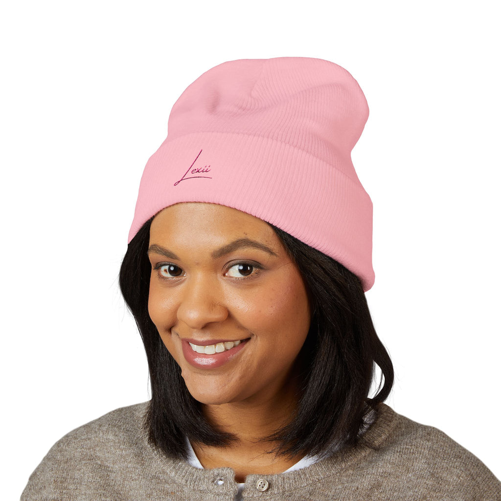 Embroidered Lexii Cuffed Beanie
