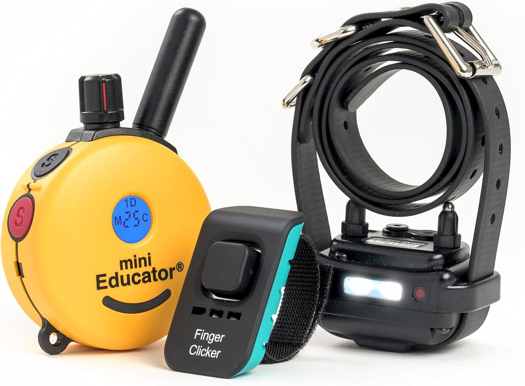 E-Collar Humane Dog Training Collar with Remote, 100 Safe Tapping Stimulation Levels, Waterproof, Rechargeable, 1/2 Mile 1 Small-Medium Dog, Yellow